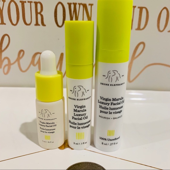 3x DRUNK ELEPHANT  VIRGIN MARULA OIL - Picture 4 of 4